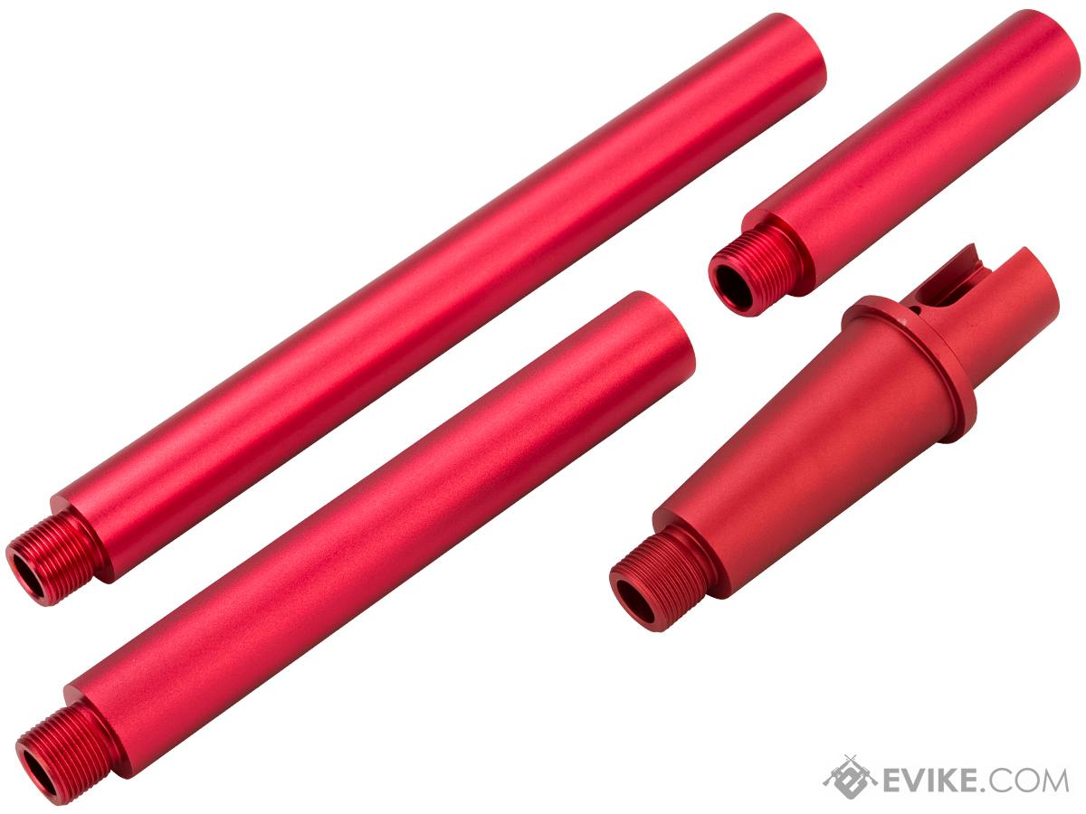 Tokyo Arms Multi-Length M4/M16 Outer Barrel Set  (Color: Red / AEG)