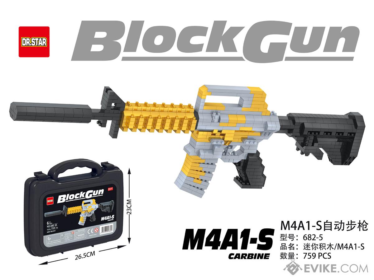 Collectible Mini Block Gun Set (Model: M4A1-S)