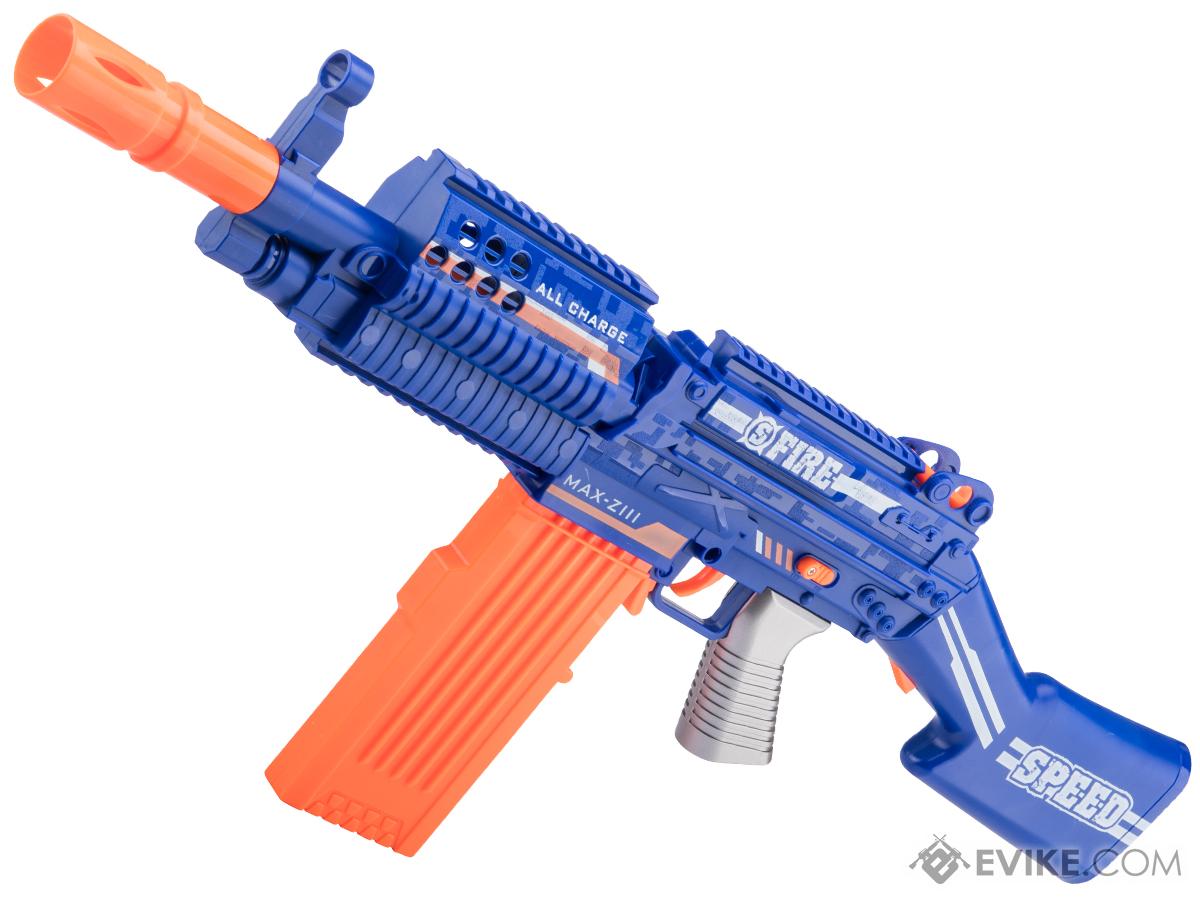 F3 Epic Rage Battery Operated Foam Dart Blaster (Color: Blue)