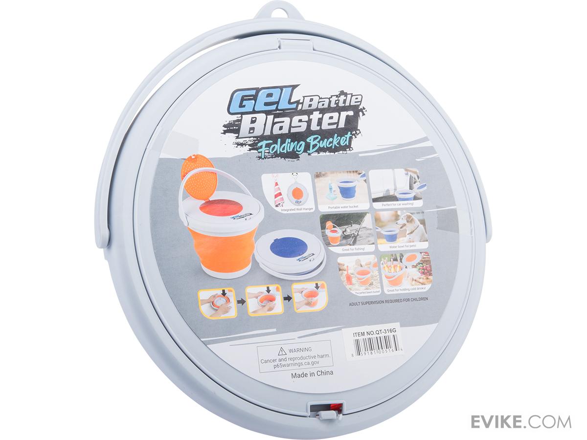 Gel Battle Blaster Collapsible Soaking Bucket for Gel Ball Ammo (Color