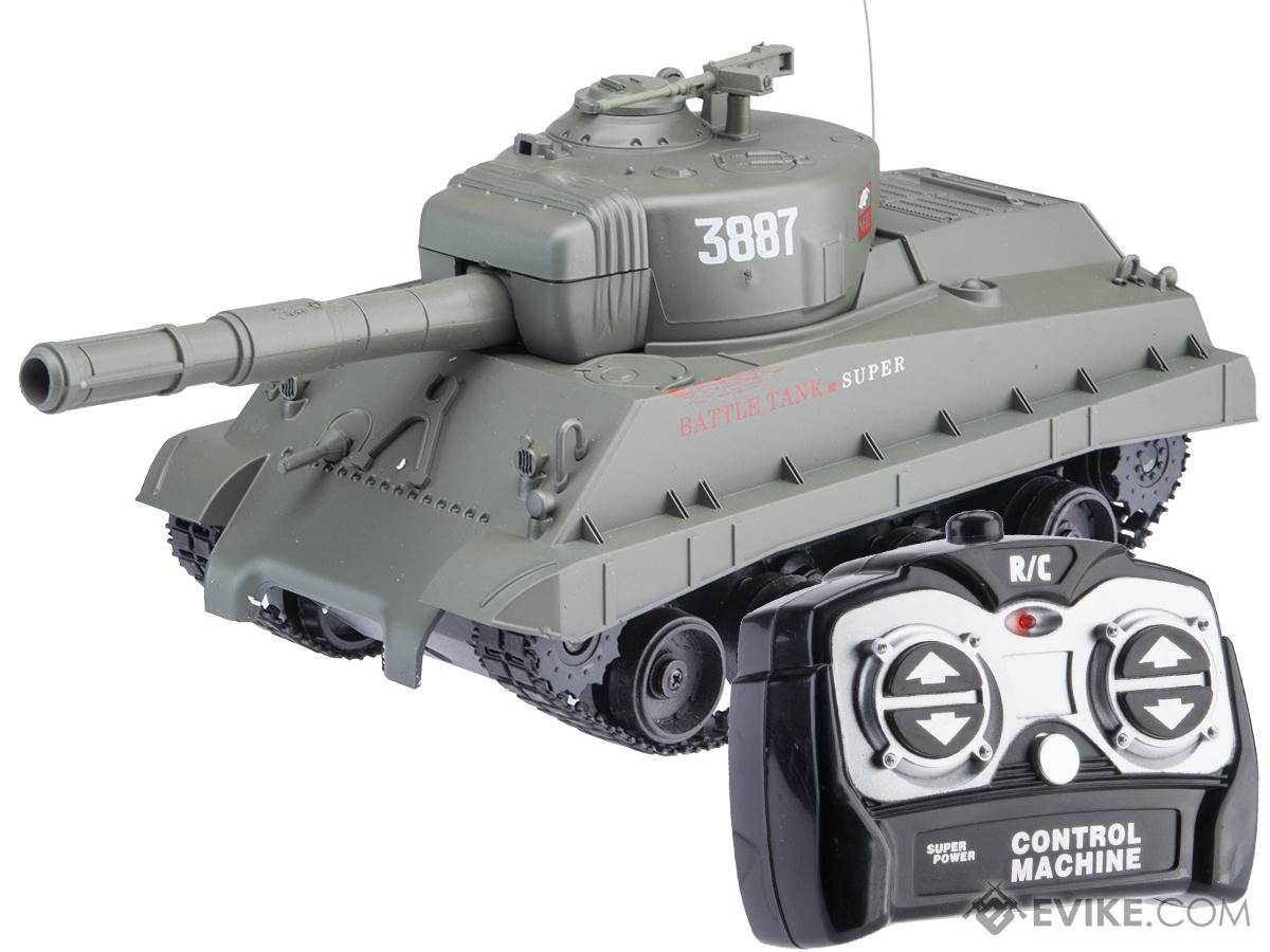 Miniature RC Airsoft Battle Tank (Model: Type 7 / OD Green)