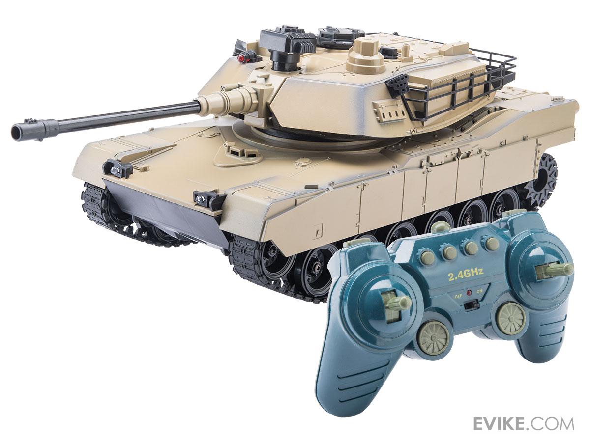 118 Scale RC Airsoft BB Firing Battle Tank (Model M1A2 / Tan), MORE
