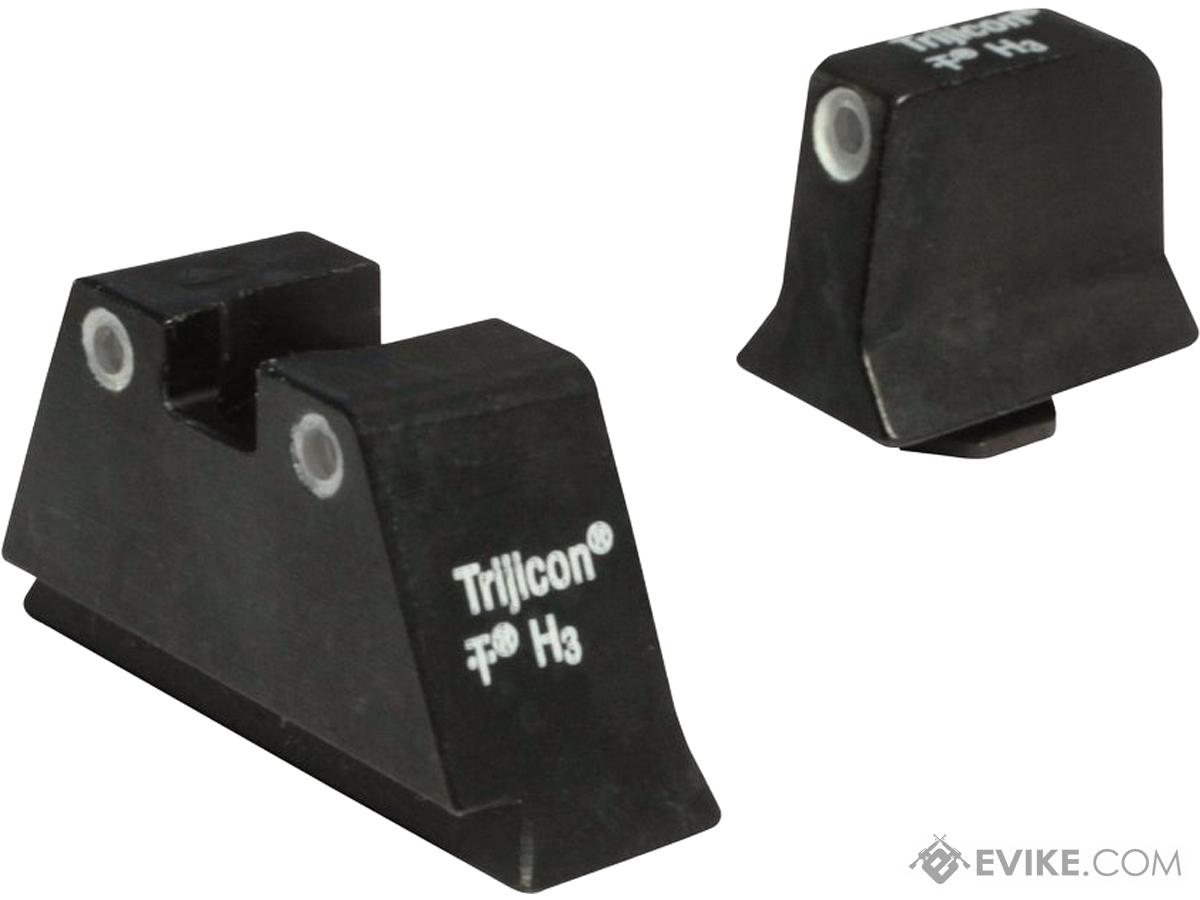 Trijicon Bright & Tough Suppressor Height Tritium Front & Rear 3 Dot Night Sights (Model: Green / GLOCK 20, 21, 29, 30, 41)
