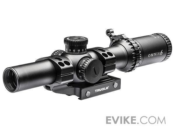 TruGlo OMNIA 1 - 6x24 Magnified Illuminated Reticle Tactical Rifle Scope w/ APTUS-M1 Scope Mount