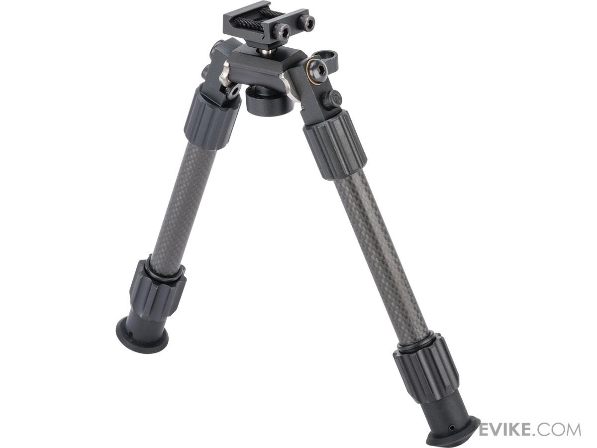 TruGlo TacPod Pro Adjustable Carbon Fiber Bipod w/ Pivoting Picatinny Rail Mount (Size 9" to