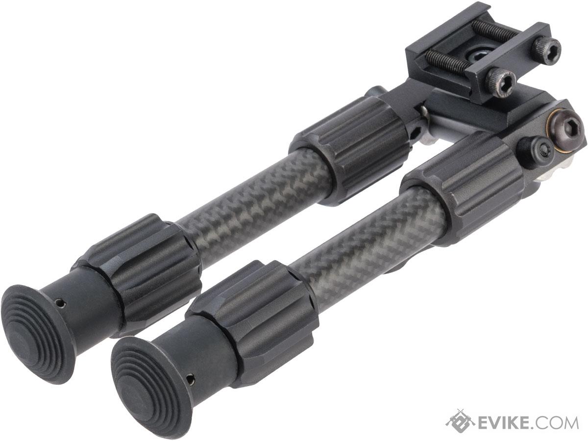 TruGlo TacPod Pro Adjustable Carbon Fiber Bipod w/ Pivoting Picatinny Rail Mount (Size 6" to 9