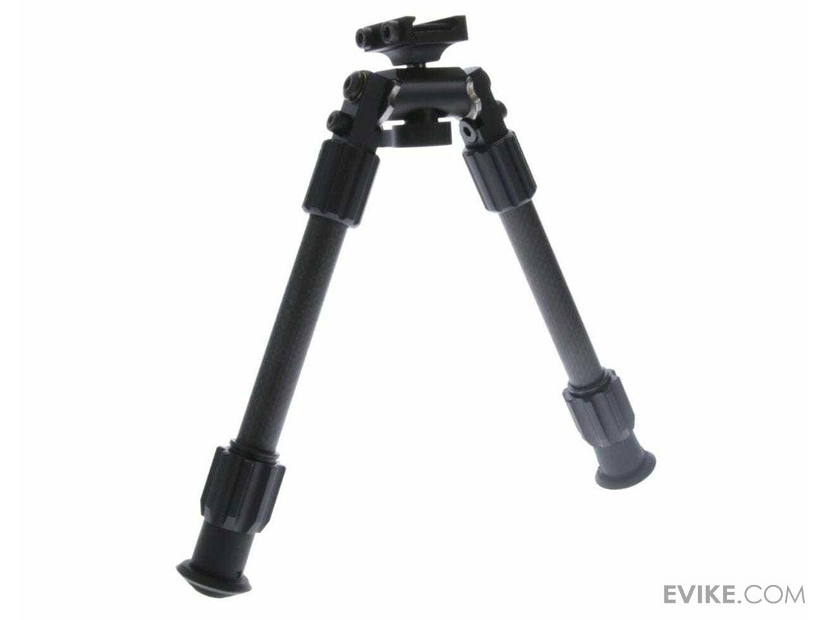 TruGlo TacPod™ Carbon Pro Adjustable Carbon Fiber Bipod w/ Pivoting Picatinny Rail Mount (Size