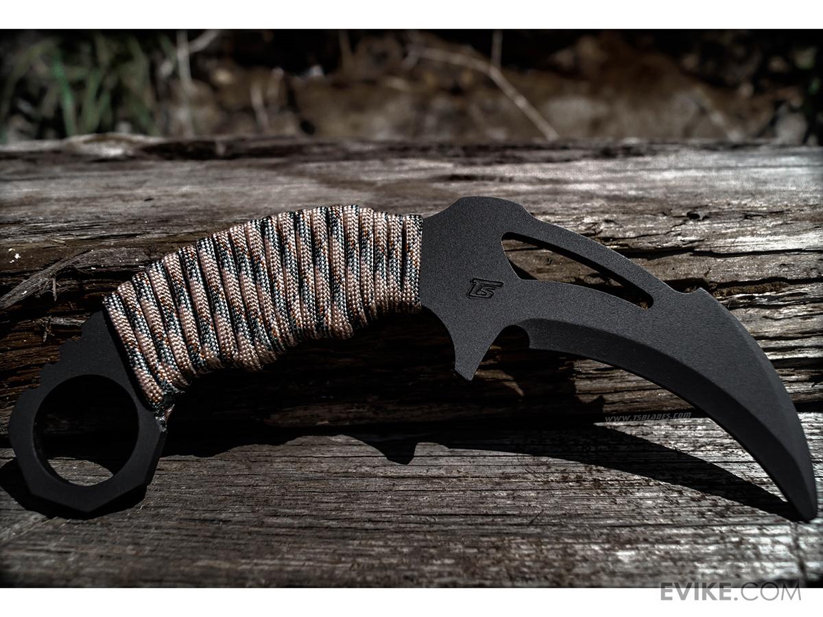 TS Blades TSBlack Widow EVO Dummy PVC Karambit Knife for