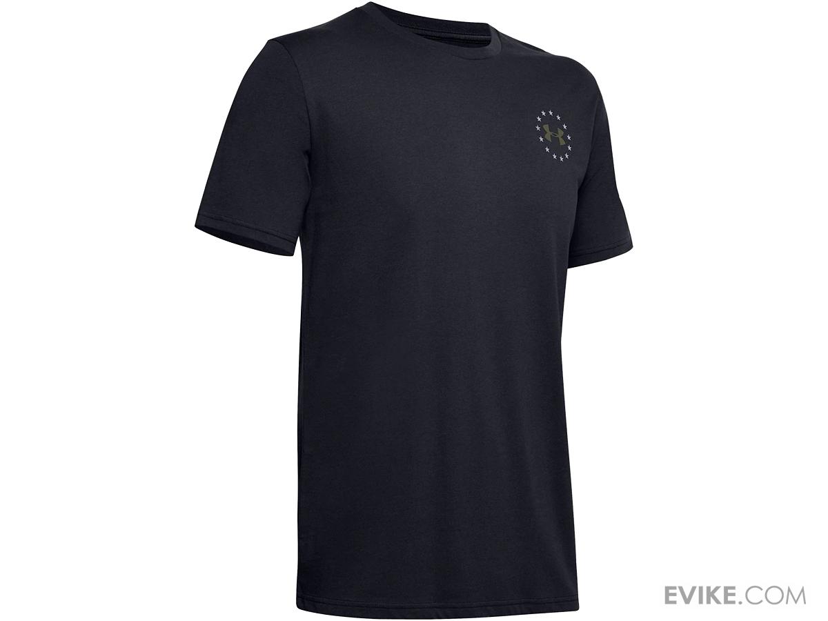Under Armour Men S Ua Freedom Banner T Shirt Color Black Steel
