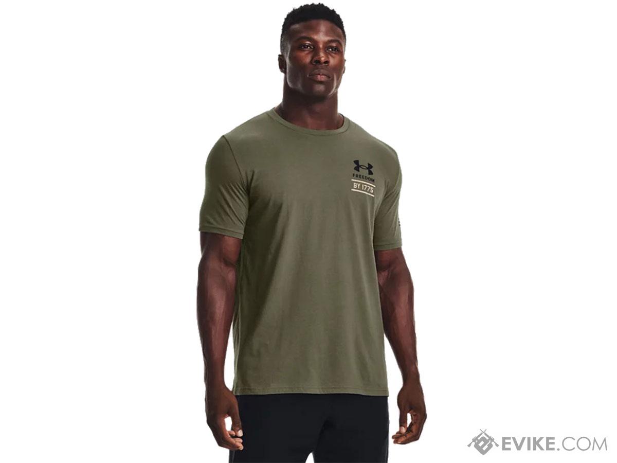 Under Armor Freedom by 1775 T-Shirt (Color: OD Green / Large), Tactical ...