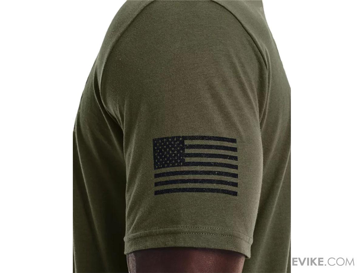 Under Armor Freedom by 1775 TShirt (Color OD Green / Large), Tactical
