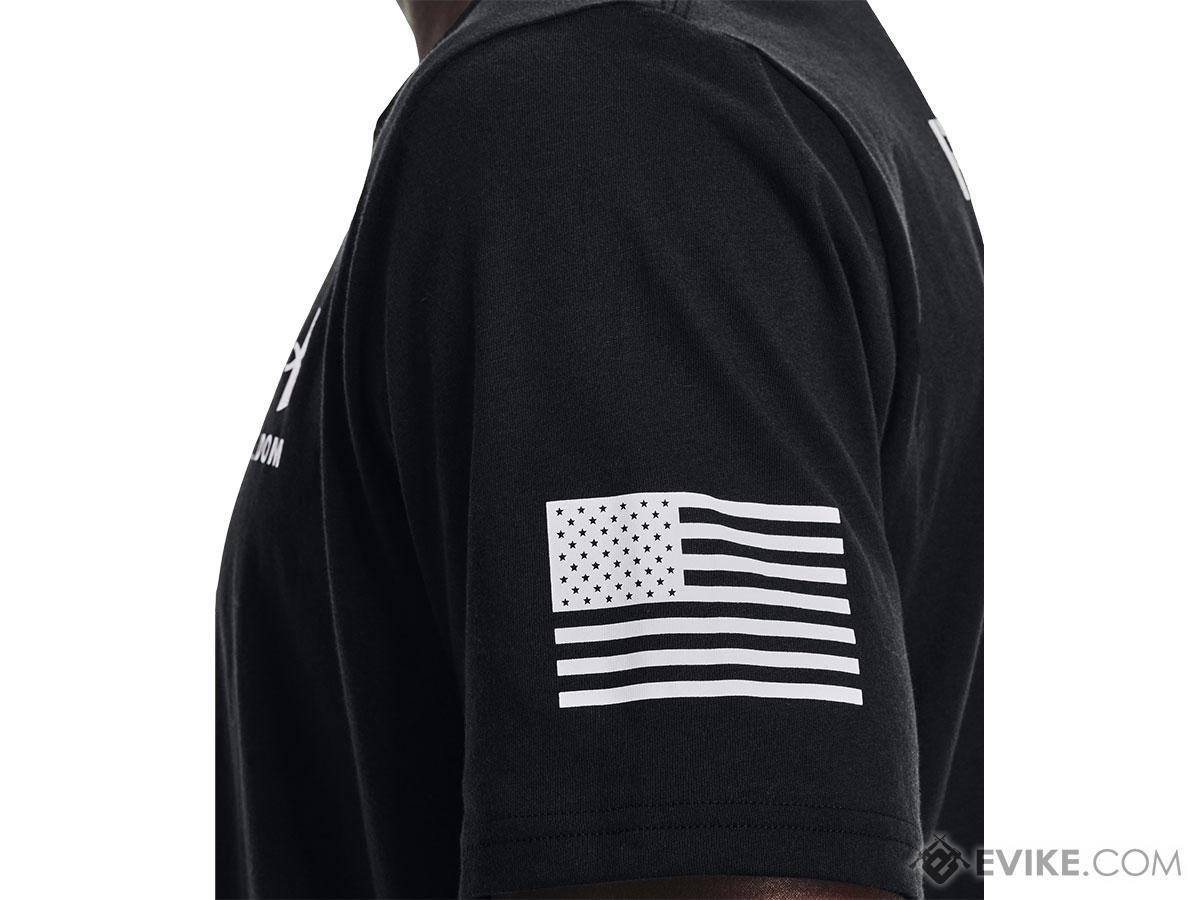 Under Armour Men's UA Freedom Flag T-Shirt (Color: Black / White ...