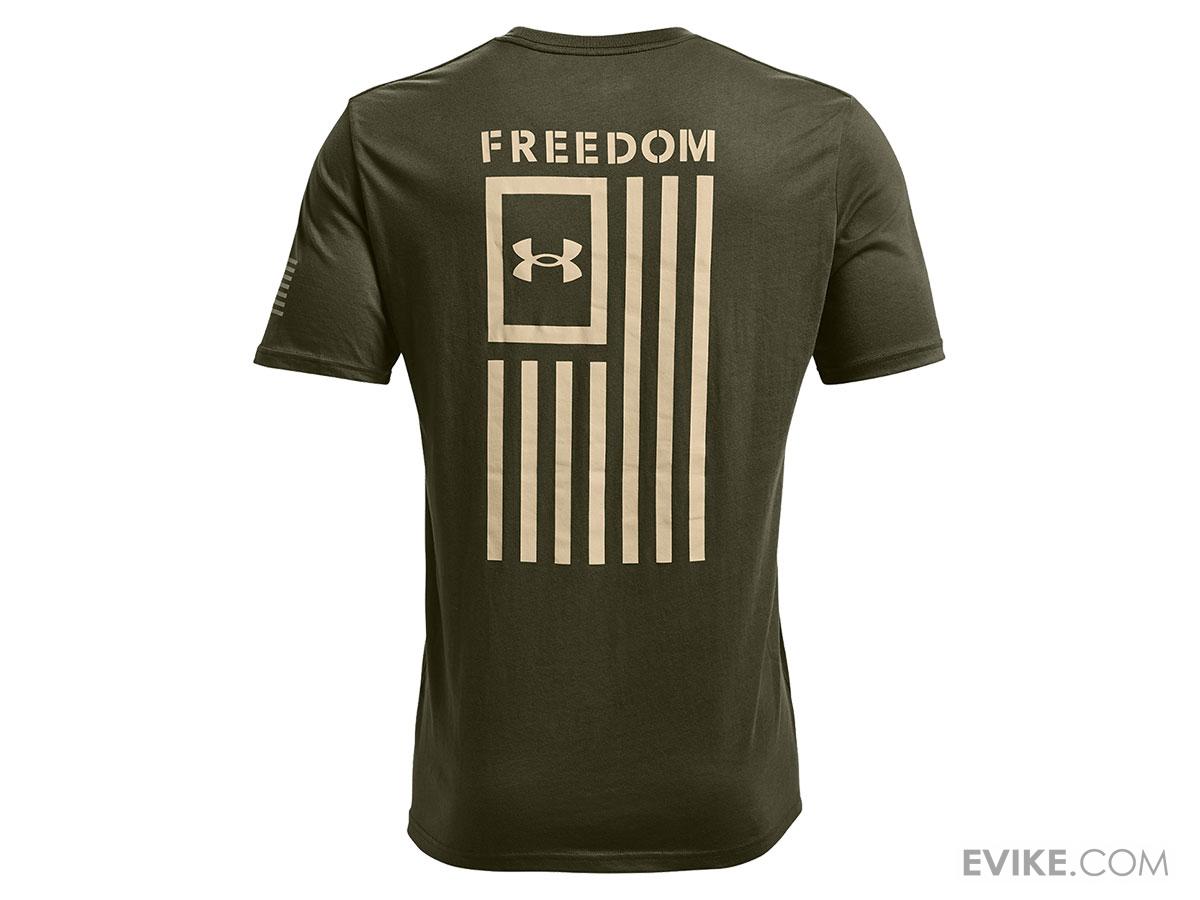 Under Armour Men's UA Freedom Flag TShirt (Color OD Green / Desert