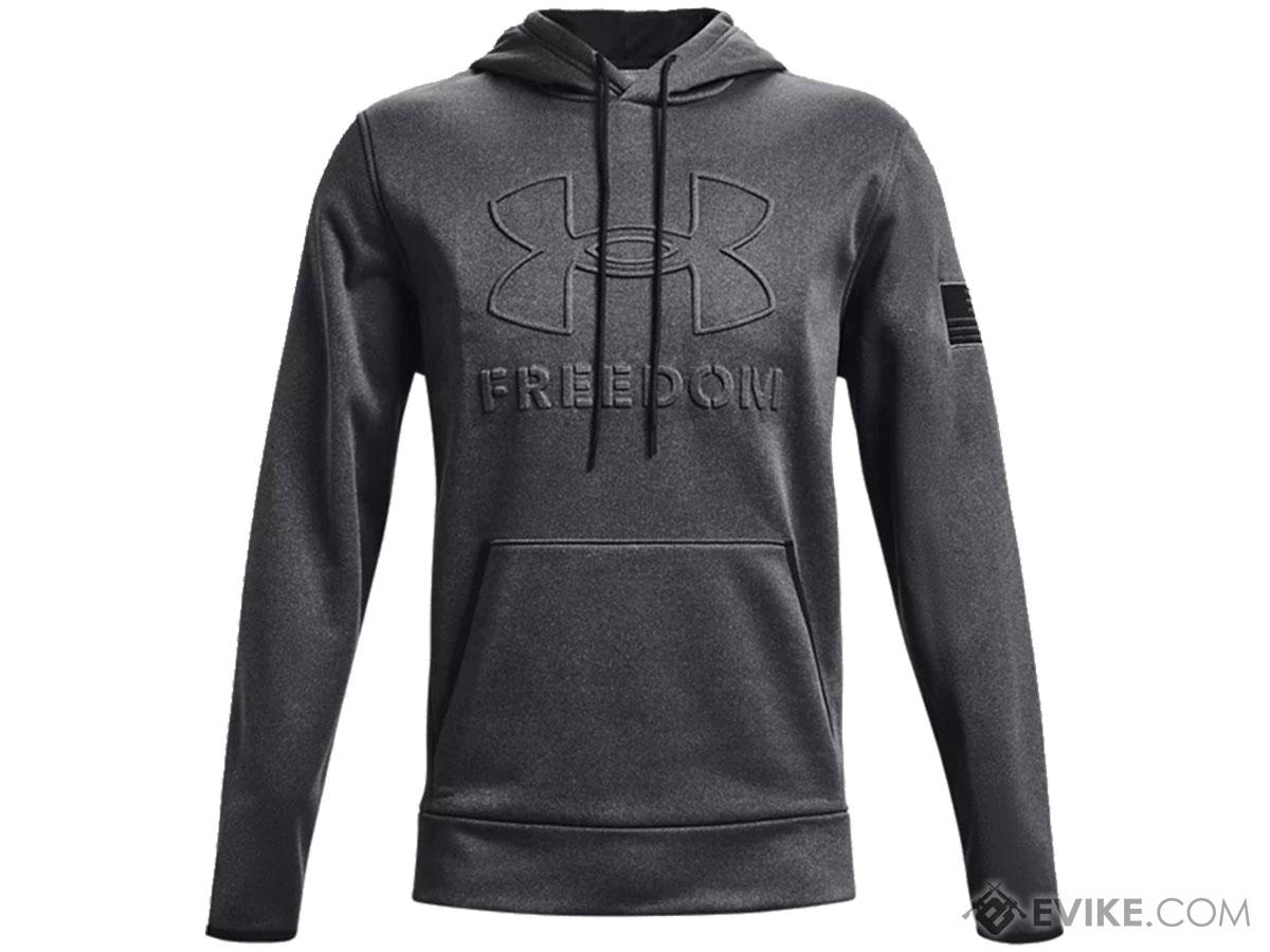 Under Armour Men's UA Freedom Embossed Hoodie (Color: Carbon Black / Small)