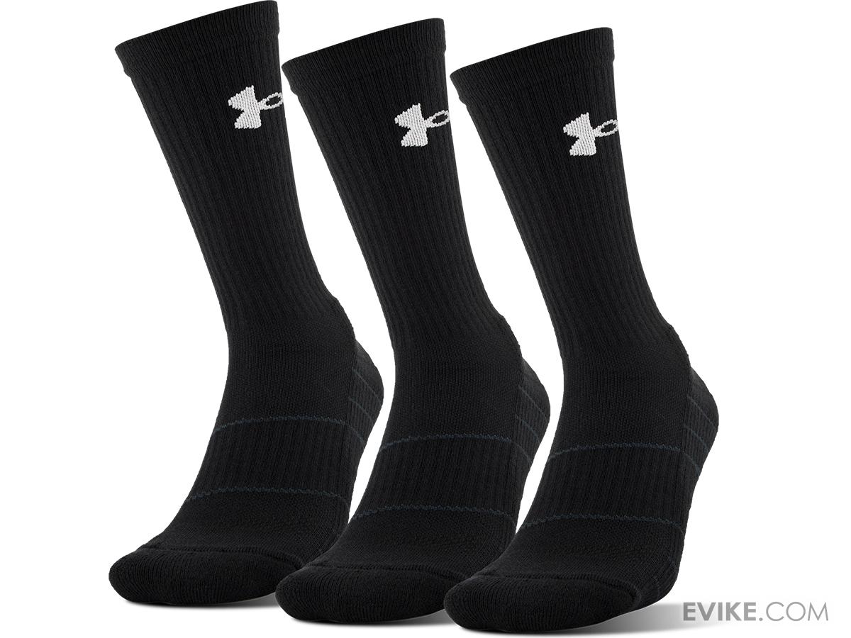 Under Armour Men's UA Elevated Performance Crew Sock (Color Black