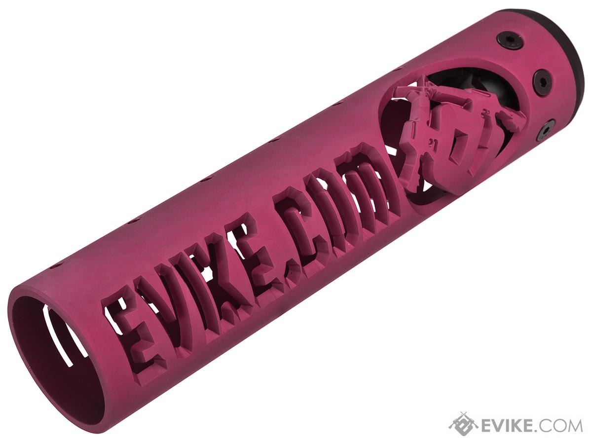 Unique ARs CNC Machined Evike.com Handguard for AR15 Pattern Rifles (Color: Pink / 9 / AR15 Barrel Nut)