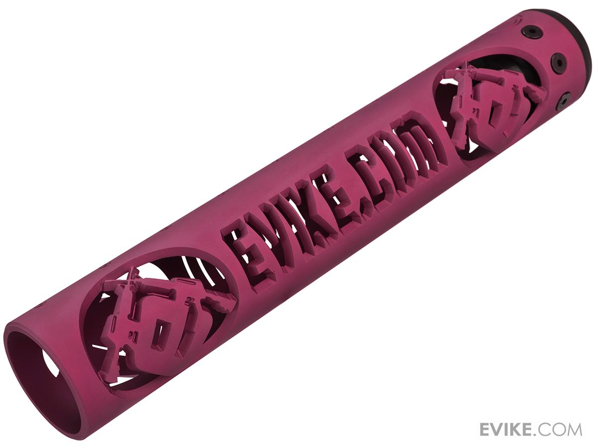 Unique ARs CNC Machined Evike.com Handguard for AR15 Pattern Rifles (Color: Pink / 12 / AR15 Barrel Nut)