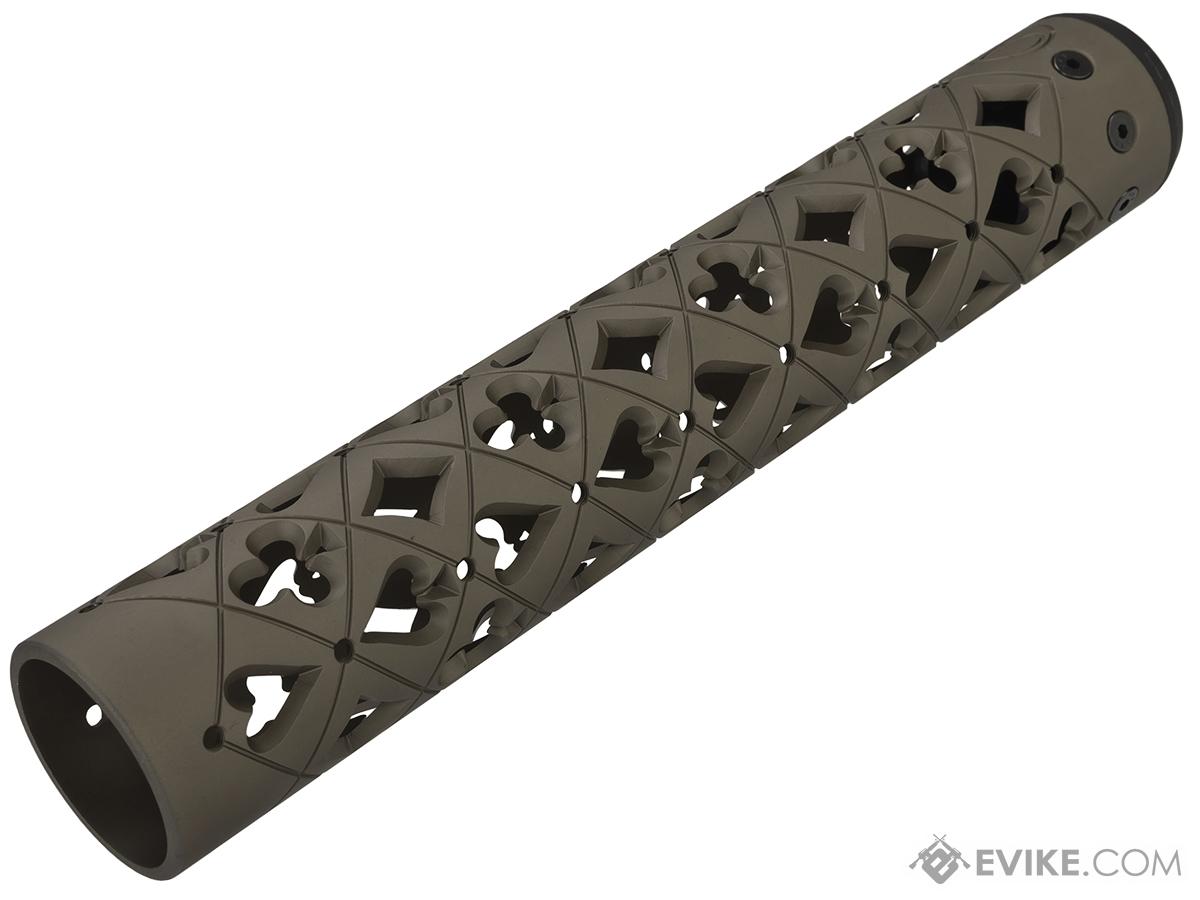 Unique ARs CNC Machined Vegas Handguard for AR15 Pattern Rifles (Color: Flat Dark Earth / 12 / Rail Only)