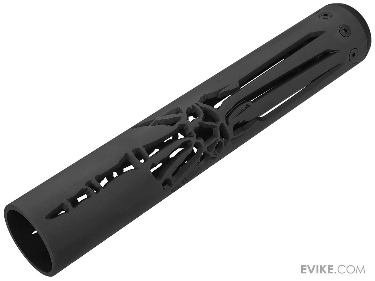 Unique ARs CNC Machined Skeleton Hand Handguard for AR15 Pattern Rifles (Color: Black / 12 / Rail Only)