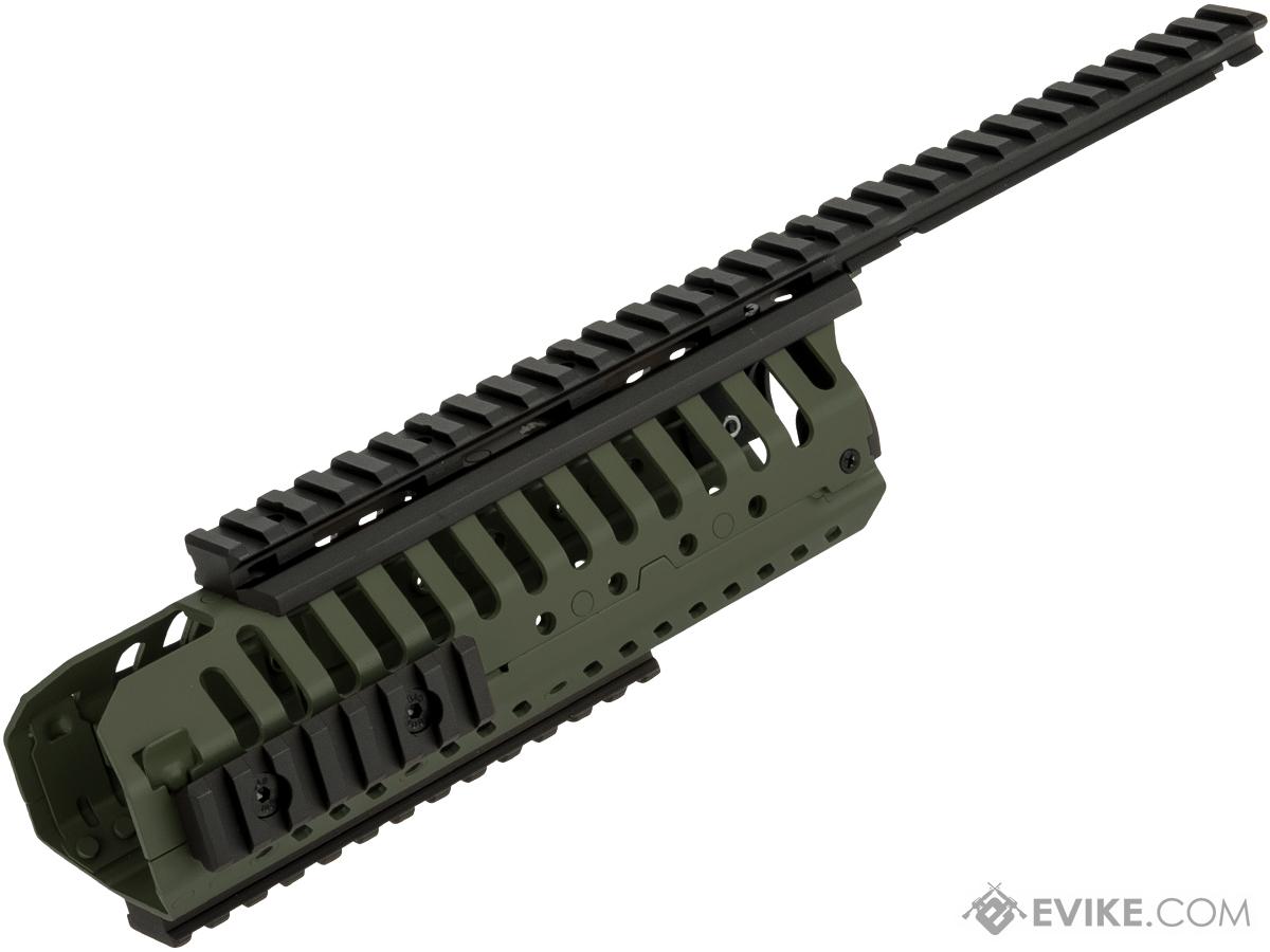 A&K Selective Rails System for M4 series Airsoft Rifles (Color: OD Green)