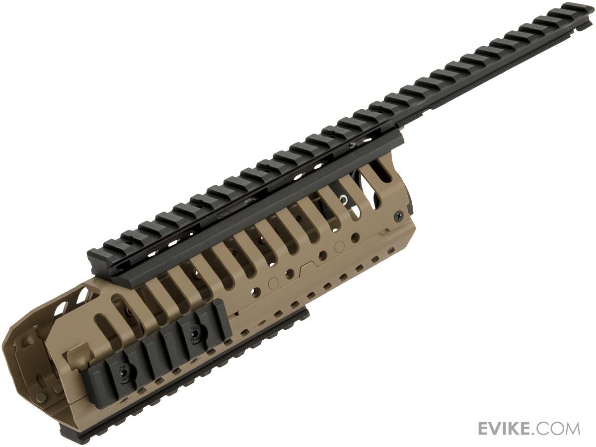 A&K Selective Rails System for M4 series Airsoft Rifles (Color Dark