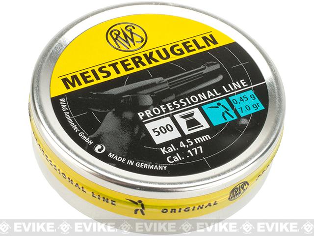 RWS Meisterkugeln Pistol 4.5mm 7.0 Grain Pellets - 500 count