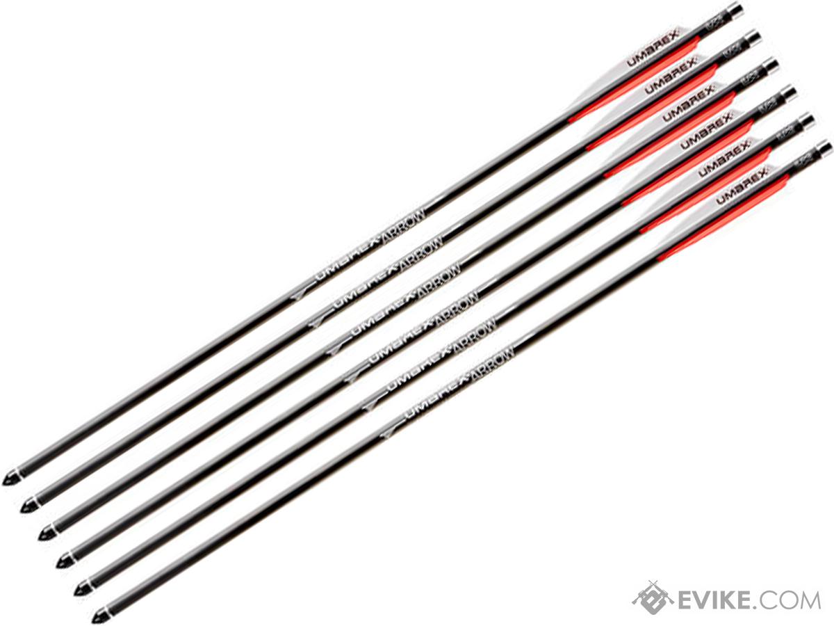 UMAREX AirSaber Air Archery Carbon Fiber Airgun Arrows with Field Tips (Package: 6 Pack)