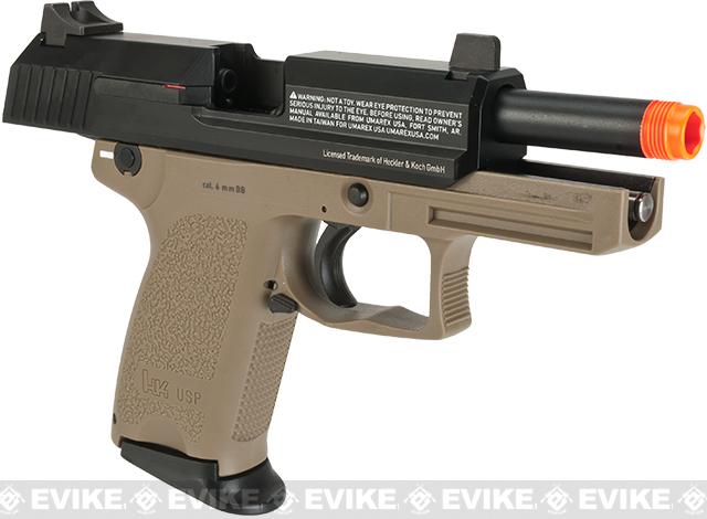 H&K Full Metal USP Compact Tactical Gas Blowback Airsoft Pistol by ...