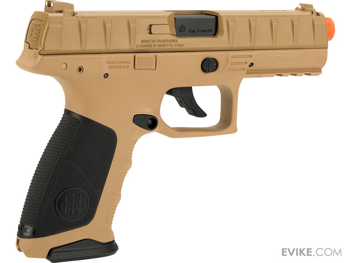 Beretta APX C02 Blowback Airsoft Pistol with Two Magazines (Color Flat