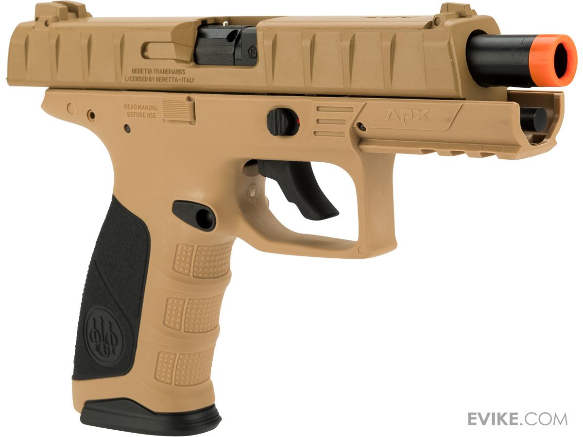 Beretta APX C02 Blowback Airsoft Pistol with Two Magazines (Color Flat
