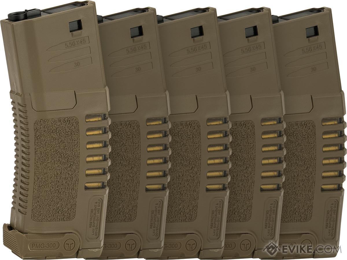 ARES Amoeba 250rd Gen5  Magazine for M4/M16 Series Airsoft AEG Rifles (Color: Dark Earth / Set of 5)