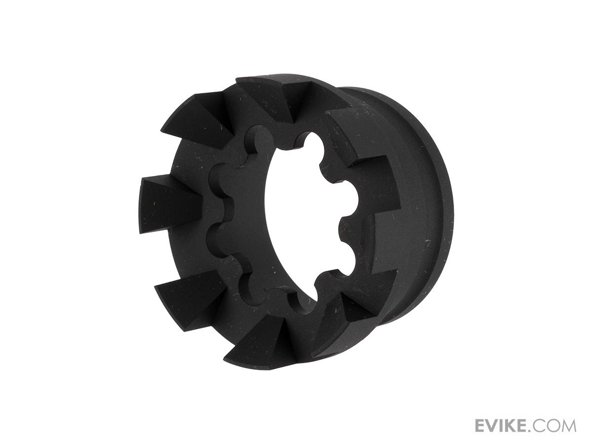 Unique AR Sprocket Handguard End Cap with Spikes (Color: Black)