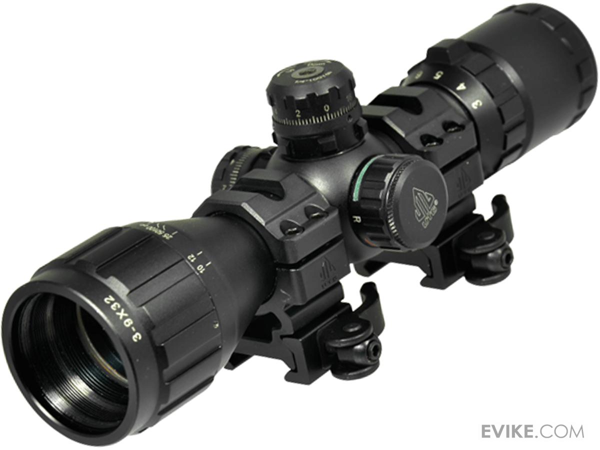 UTG BugBuster 39X32 with AO and QD Rings RGB MilDot Reticle, Accessories & Parts, Scopes