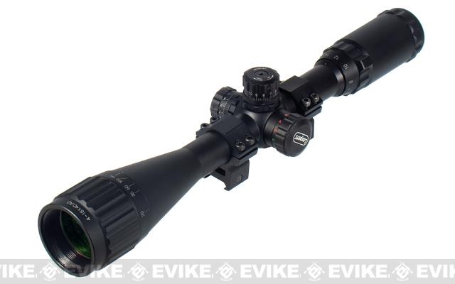 z UTG 4-16x40 Illuminated Range Finder Rifle Scope w/ Scope Mount