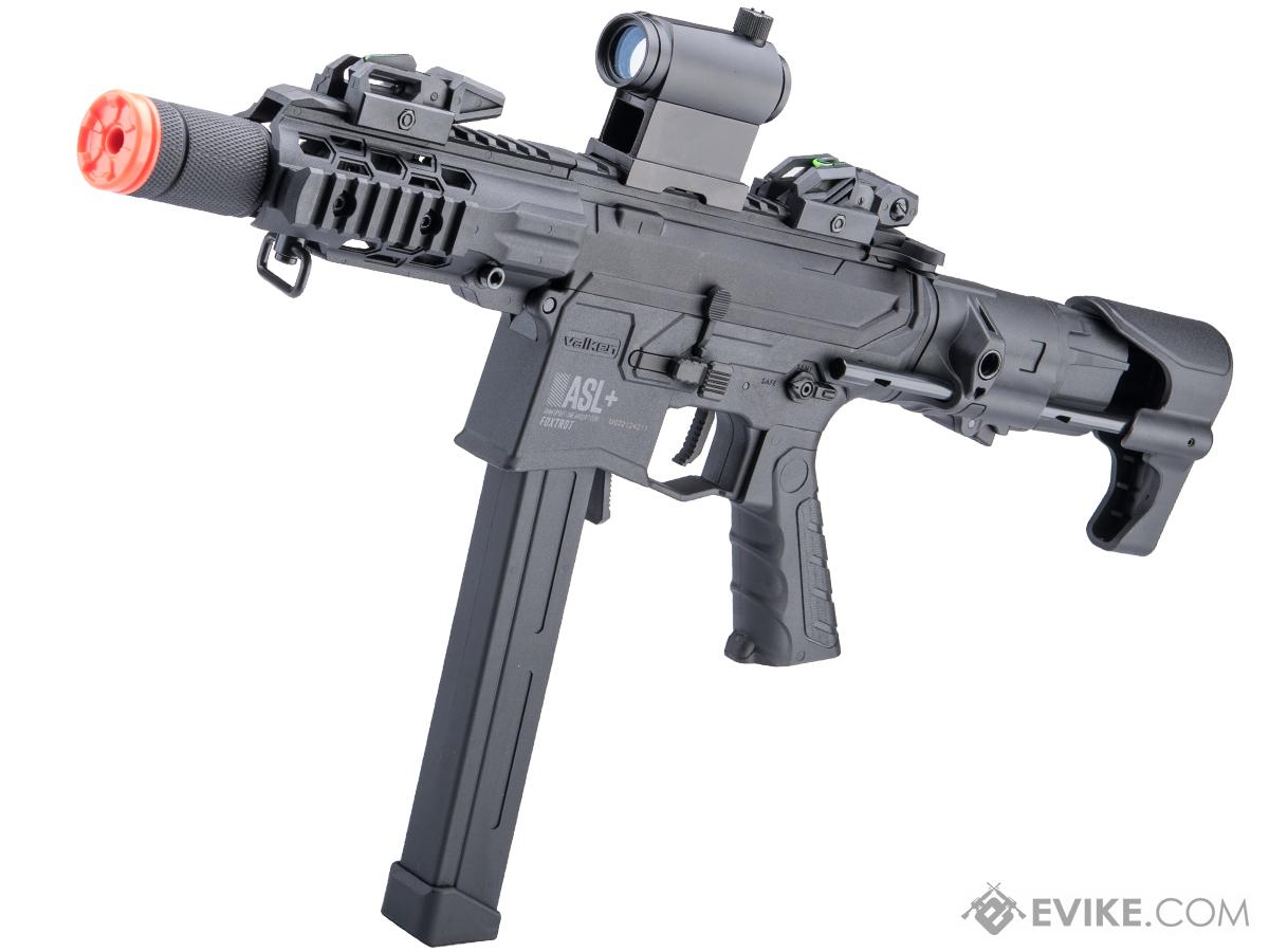 Valken ASL+ Series Polymer PDW Airsoft AEG (Model: Foxtrot45 / Black)