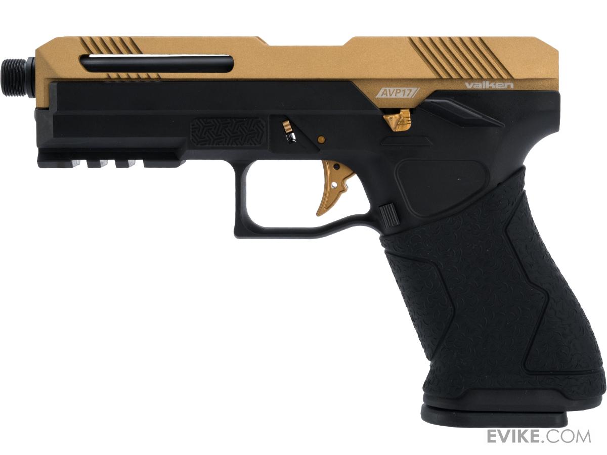 Valken AVP17 Gas Blowback Airsoft Pistol (Color Gold / Green Gas