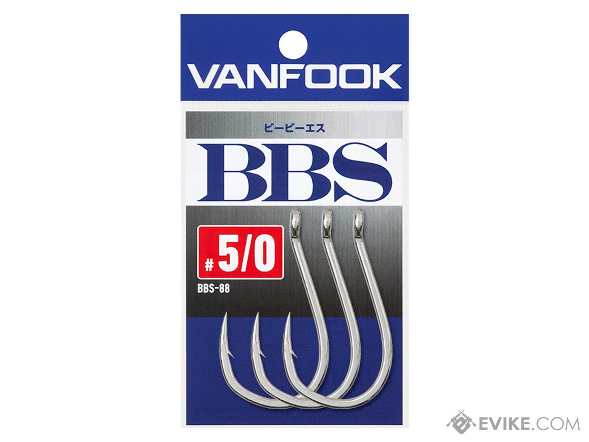 Vanfook Heavy Wire Ringed Eye BBS Series Fishing Hook (Size: #1/0