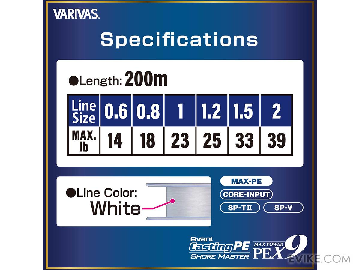 VARIVAS Avani Casting PE Shore Master Max Power X9 Fishing Line