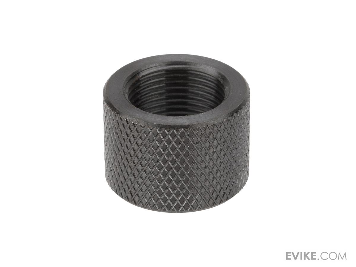 Vaultac CNC Cut Knurled Thread Protector Cap Black (14mm Negative