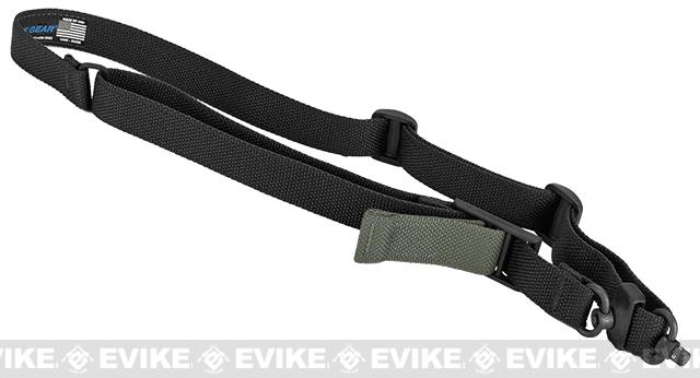 Blue Force Gear 2-to-1 Point Push Button Vickers Acetal Combat Applications Sling (Color: Black)