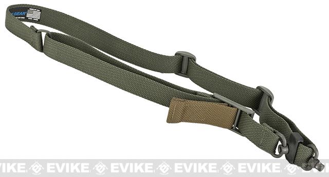 Blue Force Gear 2-to-1 Point Push Button Vickers Acetal Combat Applications Sling (Color: OD Green)