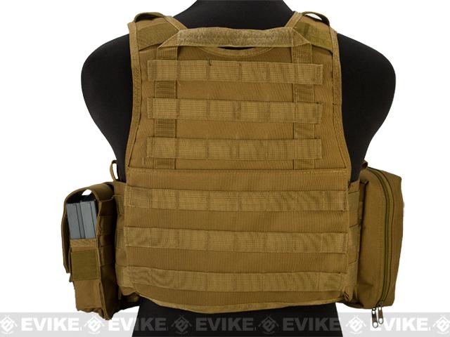 Matrix Medium Assault Plate Carrier Vest w/ Cummerbund & Pouches (Color ...
