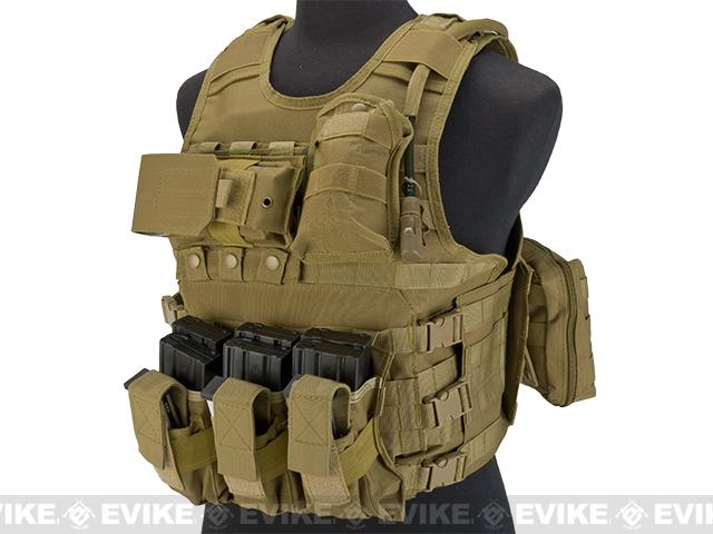 Matrix MEA Tactical Vest with M4 Magazine Pouches and Hydration Bladder ...