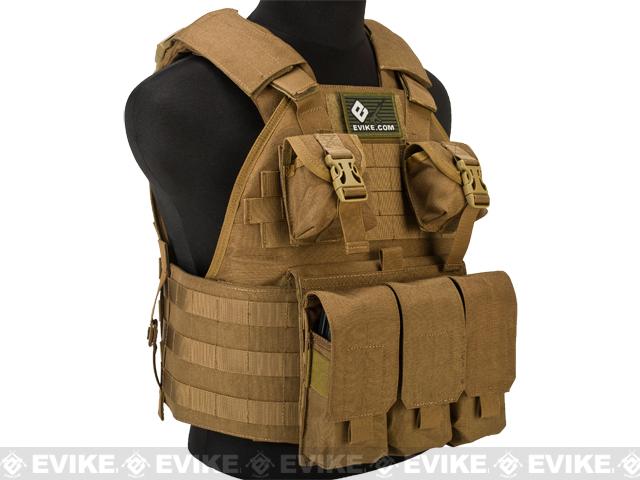 Emerson Compact High Speed Plate Carrier (Color: Coyote Brown)
