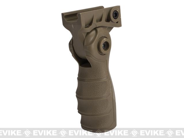 Folding Tactical Airsoft RIS Vertical Grip (Color: Tan)