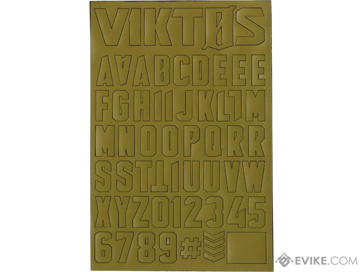 Viktos Moralphabet Letter Patches (Color: Spartan)