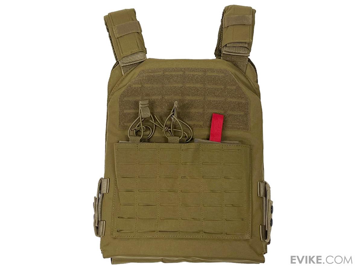 VISM by NcSTAR Laser Cut Plate Carrier (Color Tan / 11 x 14), Tactical