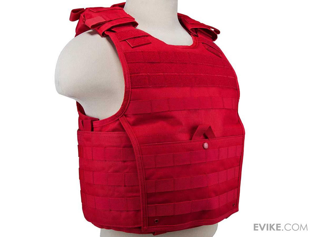 VISM / NcStar Expert Plate Carrier Vest (Color Red), Tactical Gear