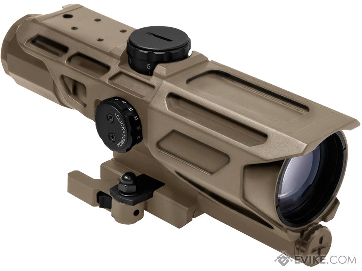 VISM by NcStar Mark III Tactical Gen3 3-9x40 Red & Blue Illuminated Variable Scope (Reticle: P4 / Tan)