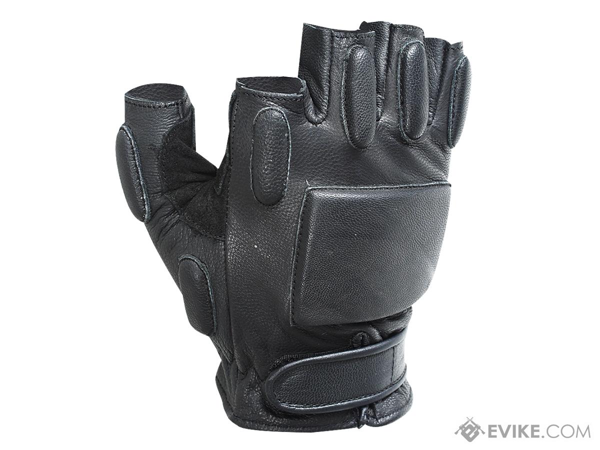 Voodoo Tactical Rapid Rapel Half Finger Gloves (Color: Black / Large)